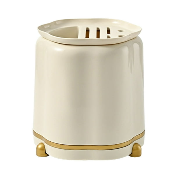 Bloque de cuchillos de estilo crema, almacenamiento de cuchillos, sin cuchillos, cuchillo de cocina, bloque de cuchillos universal, organizador de cuchillos y de larga duración.