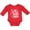 Red, variant on Inktastic Little Surf Dude with Surfboard Boys Long Sleeve Baby Bodysuit