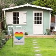 thumbnail image 6 of Love is Love Rainbow Pride Garden Flag, LGBTQ Pride Flag, Gay Pride Front Porch Decor, Outdoor Indoor Decorations 12 x 18 inch, 6 of 7