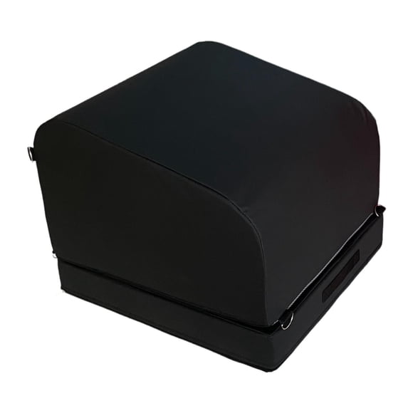Máquina de empuje de cadera, ejercicio de puente de glúteos, banco de sentadillas para gimnasio en casa, 23,62 x 21,65 x 15,75 pulgadas Negro
