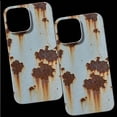 thumbnail image 5 of Rusty Metal Texture for iPhone Case, Vintage Aesthetic Rust Texture Case for Phone Cases, Creative Industrial Iron Inspired Shockproof TPU for iPhone 16/15/14/13/12/11 Promax(Hard Shell,for iPhone 16, 5 of 7
