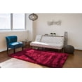thumbnail image 2 of Freya Plush Shag Area Rug with Metallic Sheen, Cranberry Red, 7ft-6in x 9ft-6in, 2 of 5