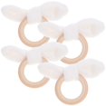 thumbnail image 3 of 4pcs Napkin Ring Holders Easter Bunny Ear Shaped Napkin Ring Cartoon Napkin Buckles, 3 of 5
