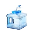 thumbnail image 1 of Water Container Water Storage with Floating Ball Leakproof Drinking Water Bottle Water Bottle Water Jug for RV Backpacking Outdoor Survival 5L, 1 of 8