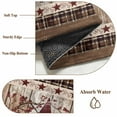 thumbnail image 6 of Texas Star Vintage Area Rugs 6'x9', Washable Small Throw Rugs for Kitchen Dining room, Red Berry Retro Art Wooden Indoor Outdoor Rug Non-Slip Low Pile Carpet Runner Reversible Floor Mats, 6 of 8