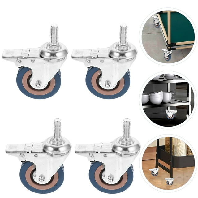 ORDDIART 4 Pcs Roue de Roulette de Remorque Frein en Métal Multi pour Usage Industriel