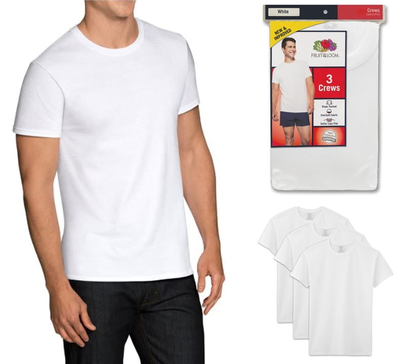 New Fruit Of The Loom Heavy 100% Cotton 36 Piece White T-shirt Pack Wholesale!! 