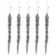 thumbnail image 1 of Liquidación de Black Friday! Sonbest - Adornos de carámbanos para colgar transparentes para árbol navideño o decoración de boda de 6/8 pulgadas, decoración de fiesta de invierno DIY, plata Scienceny  SH1104-171, 1 of 7