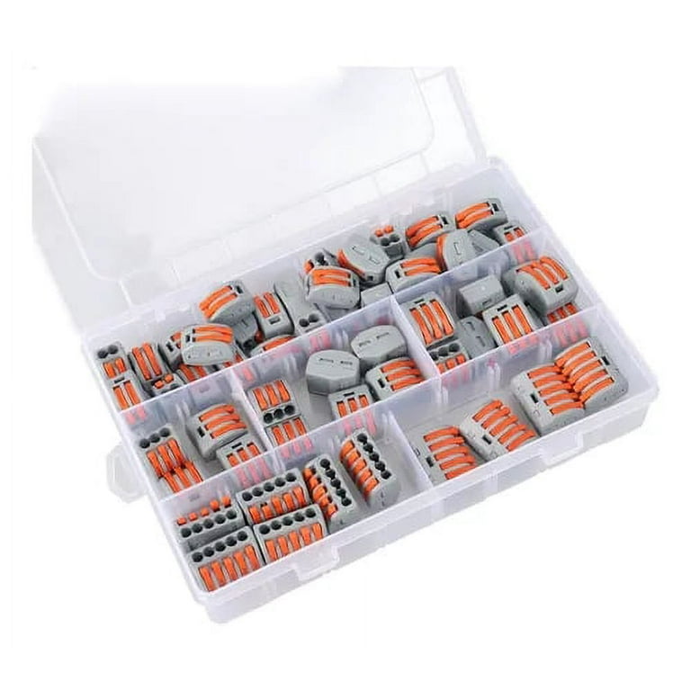 WAGO 221 LEVER-NUTS 78pc Compact Splicing Wire Connector Assortment wi –  Peppy Products LLC