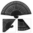 thumbnail image 2 of Large Rave Folding Hand Fan for Men/Women - Chinese Japanese Solid Kung Fu Tai Chi Handheld Fan with Fabric Case - for EDM, Music Festival, Club, Event, Party, Dance, Performance, Gift (Black), 2 of 2
