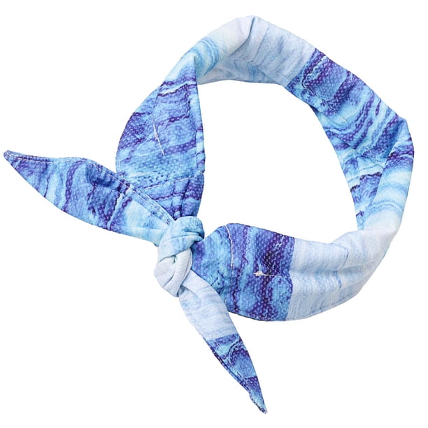 Methold Pañuelo refrescante para perros, accesorio de verano, bufanda refrescante | Collar bandana refrescante para gatos Ropa para mascotas azul l