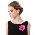 thumbnail image 3 of 1 Pce Pince à Cheveux Réutilisable en Forme de Fleur de Rose Pinces à Cheveux en Métal pour Rendez-Vous, 3 of 11