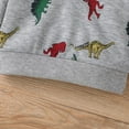 thumbnail image 6 of XBASW Newborn Baby Boys Dinosaur Sweatsuit Outfit Spring Fall Long Sleeve Hoodie Sweatshirt Sweatpants Printing Set 3M-3Y, 6 of 9