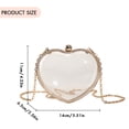 thumbnail image 2 of Bolso de Mujer Likrtyny Acrílico Transparente Correa de Cadena de Noche, 2 of 9
