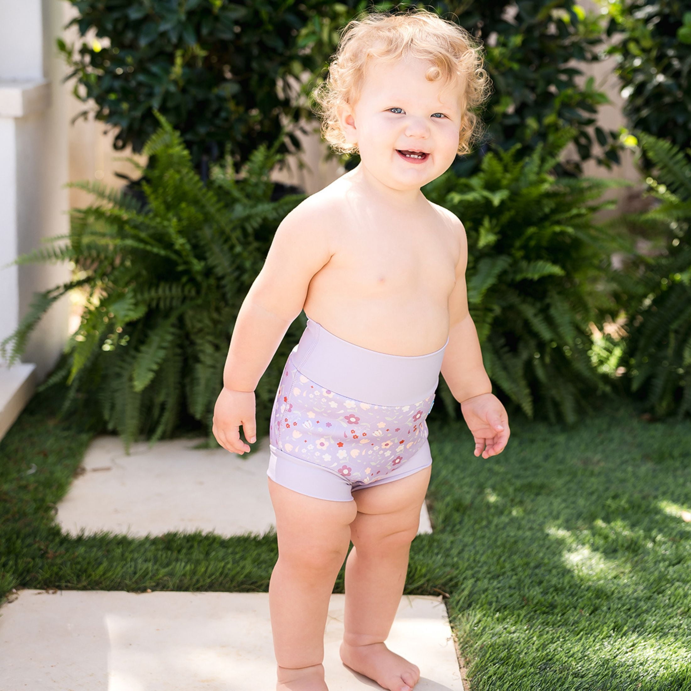 Splash About Happy Nappy Duo™ Reusable Swim Diaper, Lilac Spring, 2-3 Years