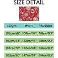 thumbnail image 3 of FREEAM Soft Foam Nursery Area Rugs White Snowflake Red Play Mats for Kids Boys Girls Playing Room Living Room63x48 inch, 3 of 6