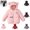 Pink, variant on YOUYEDIAN Kids Hooded Puffer Jacket Winter Zipper Quilted Padded Down Jacket Warm Windbreaker Long Sleeve Coat