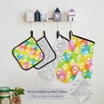 thumbnail image 5 of Colorful Paw Mothers day Kitchen Apron,Oven Mitt,Pot Holder,Towel,Birthday Gifts Set for Mom Wife Grandma, 5 of 6