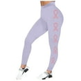 thumbnail image 3 of High Waisted Leggings for Women Cancer Awareness Month Printed Tight fit Scrunch Butt Lifting Long Pants Inseam Pants Trendy 2025, 3 of 4