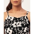 thumbnail image 5 of Moomaya Printed Buttoned Dress, Sleeveless Spaghetti Strap Dress With Side Slit, 5 of 9