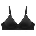 thumbnail image 2 of Nmnitkp Bras for Women Comfortable and Breathable Women's Plus Size Minimizer Unlined Wireless Lace Full Coverage Bras & High Quality Fabric Push Up Bras for Women Pack（1-4PC）, 2 of 3