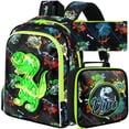 thumbnail image 1 of Mochila AGSDON Dinosaurio para Niños con Lonchera y Estuche, 1 of 9
