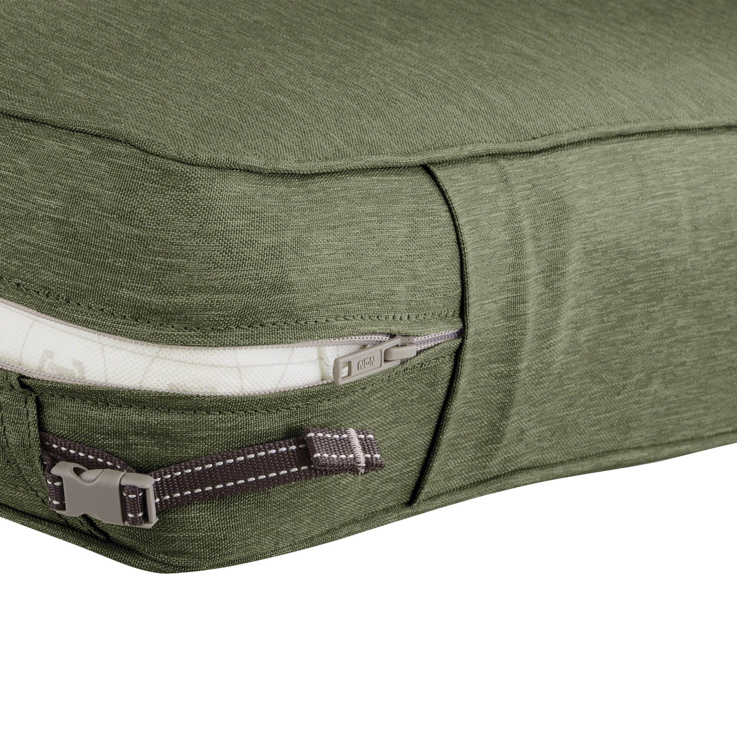 Classic Accessories Montlake FadeSafe Water-Resistant Patio Lounge Chair/Loveseat Cushion, 23 x 23 x 5 inch, Heather Fern