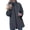 Dark Gray, variant on Rain Jackets For Women Waterproof Lightweight Outdoor Casual Raincoats Hooded Full Zip Mid Length Pockets Windbreaker (M, Pink)
