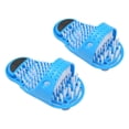 thumbnail image 1 of Fyearfly Cepillo para Lavar los pies, 2 uds. Cepillo para Lavar los pies, masajeador, Limpieza, Exfoliante, pies, Cepillo, Zapatilla, Azul para el baño, 1 of 5