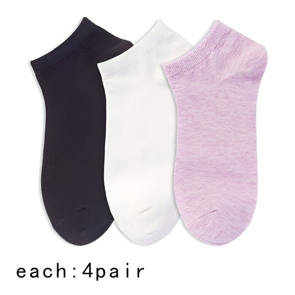 TELOLY 5Pairs Ankle Socks for Women,Cotton Womens No Show Socks Size 9-11,Gym Socks