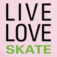 thumbnail image 2 of CafePress - Live Love Skate Infant Bodysuit - Baby Light Bodysuit, Size Newborn - 24 Months, 2 of 4