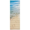 thumbnail image 6 of SAFAVIEH Barbados Sand Footprints Outdoor Runner Rug, Gold/Blue, 2'8" x 10'5", 6 of 10