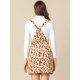 thumbnail image 5 of Vestido Floral Allegra K Mono Correa Ajustable Pana Caqui XS, 5 of 7