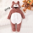 thumbnail image 2 of KVPLBQFD Toddler Boy Sweatsuit Baby Boys Baby Boy Onesies 6-9 Months and Girls Winter Clothes Snowsuit Teddy Bear Onesie Outfit Jumpsuit Romper Coat Hooded Suit Toddler Gifts Age 3-4, 2 of 8