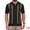 Black, variant on DARING DIVA Men's Jacquard Short Sleeve Button Down Knitted Golf Polo Shirts S Black