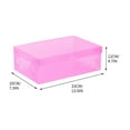 thumbnail image 3 of Lilixerw Transparent Shoe Storage Boxes,Stackable Plastic Organizer with Flip Lid for Men's Sneakers,13Inch Shoe Storage Box,with Durable Design,Pink, 3 of 6