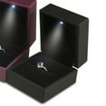 thumbnail image 2 of Caja de almacenamiento de anillos LED, caja de anillos Caja de anillos LED negra Caja de anillos con luz LED Tecnología innovadora, 2 of 11