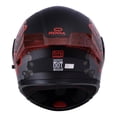 thumbnail image 4 of Casco Roda Rush Negro Rojo Mate Color Bones Mica Humo Abatible Svs multicolor S, 4 of 6