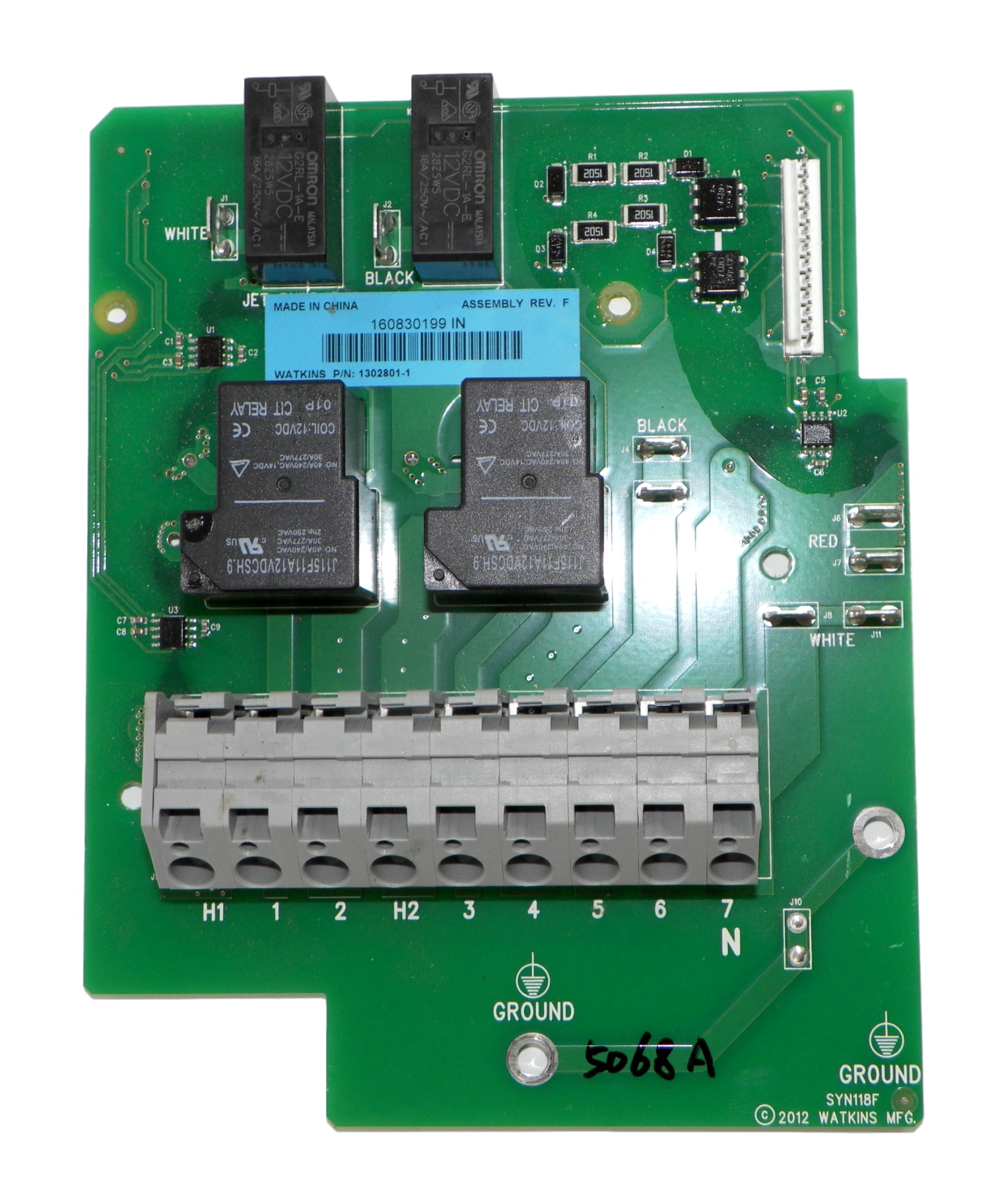 Hot Springs Spa Heater Relay Board