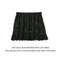 thumbnail image 5 of Yokua Women Sweet Floral Lace Layering Faux Top Sweep Mini Skirt Pleated A-Line Flare Fake Hem Shirt Extender Half-Length Splitting Slips Underskirt, 5 of 13