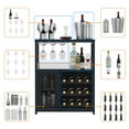 thumbnail image 4 of Acekid Wine Bar Cabinet - Large Capacity Liquor Cabinet with Storage, Adjustable Shelves for Glassware, Sturdy MDF Construction, Easy Assembly Wine Rack Ideal for Dining Room Bar & Kitchen, 4 of 8