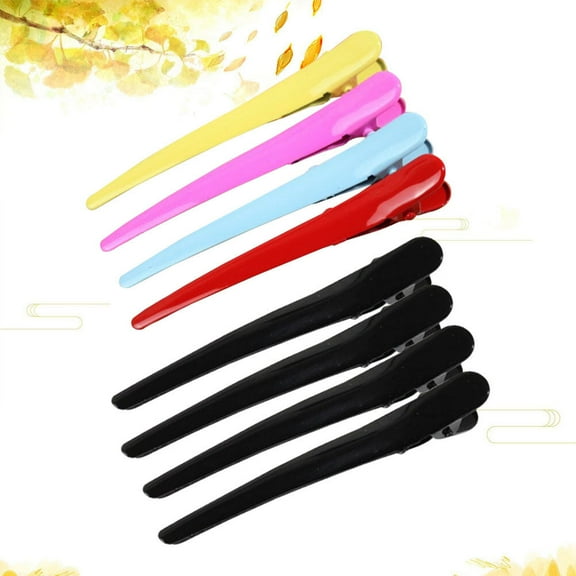 HONMEET 8 Pcs Black Hair Clips Set for Women, Alloy Hair Accessories for Everyday Styling