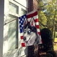 thumbnail image 2 of Carolines Treasures CK6708CHF Siberian Husky Dog American Canvas House Size Outdoor-Flags, Multicolor, 2 of 4