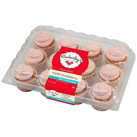 Kimberley?s® Two-Bite Triple Strawberry Cupcakes, 12 count, 9.8 oz