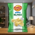 thumbnail image 2 of Golden Flake Dill Pickle Thin & Crispy Potato Chips, Gluten-Free, 4.625 oz Bag, 2 of 8