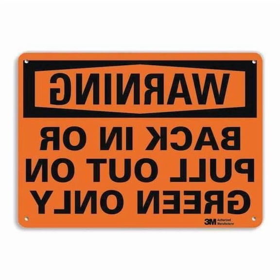 Lyle Warning Sign,10 inx14 in,Aluminum U6-1034-NA_14x10