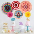 thumbnail image 3 of Paper Flowers For Birthday Party Paper Fans Paper Fan Decoration Paper Wall Flowers Paper Fans, 3 of 7