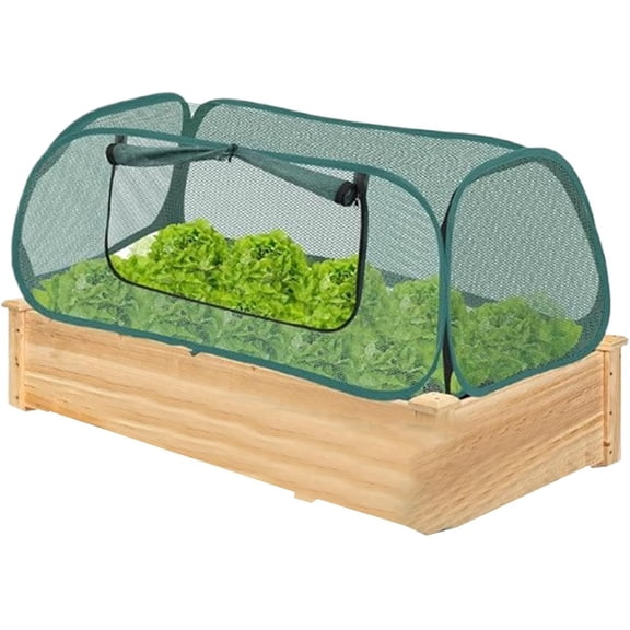 Pop-Up Garden Mesh Plant Cover – Insect & Bird Screen Tent with Ground Pegs   Storage Bag