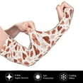 thumbnail image 2 of Kdxio Autumn Brown Butterfly Print UV Sun Protection Arm Sleeves - Tattoo Cover Up - Basketball Arm Sleeve UPF 50 Cooling for Men Women, 2 of 6