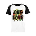 thumbnail image 3 of One Love T-shirts and Accessories (Size:S; Style:One Love_Red Men's Raglan T-shirt (USA Size) (Model T11);), 3 of 6